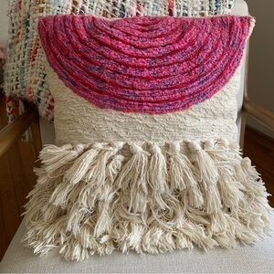 All Roads Textured Cream Pillow